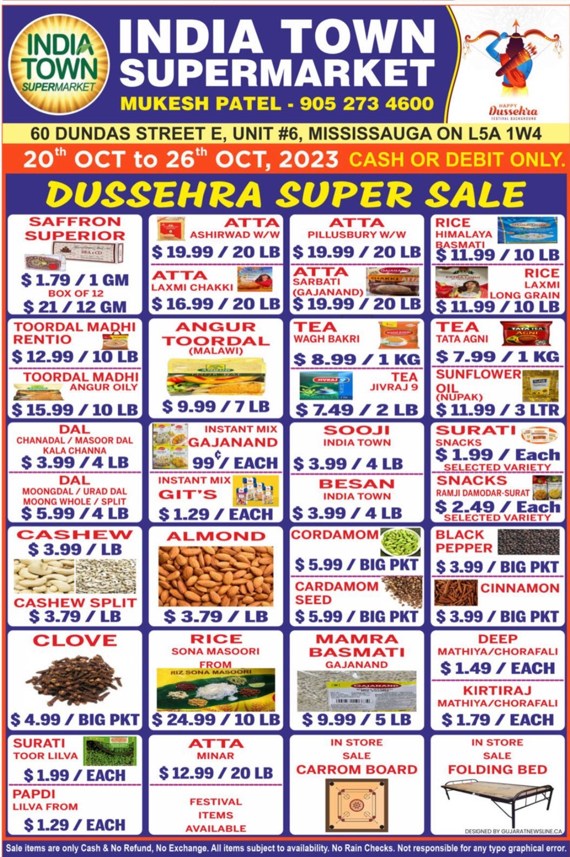 India Town Mississauga - Dussehra Super Sale - Octo 20 to Oct 26 2023